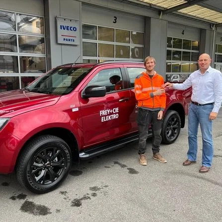Neuer ISUZU D-Max für Frey+Cie. Elektro AG